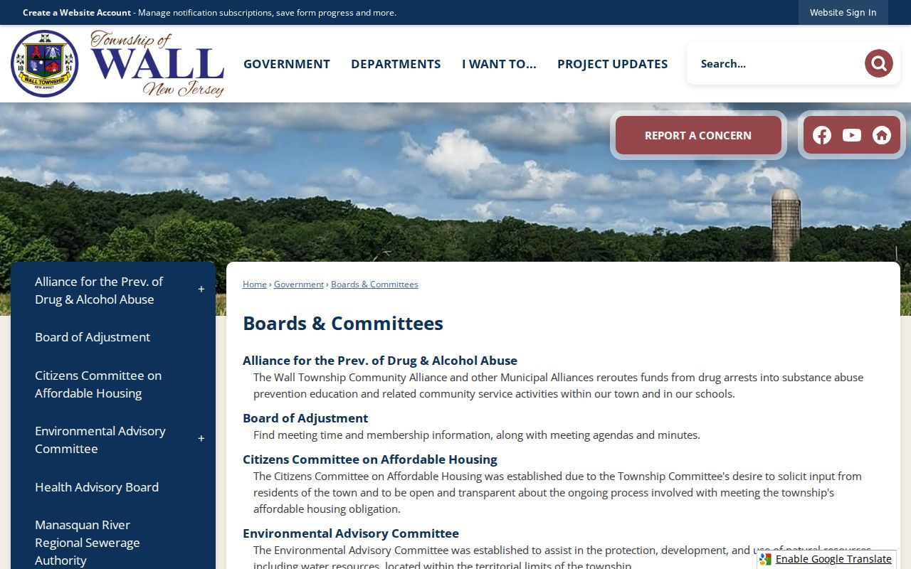 Wall neighbors research through official boards and community directory